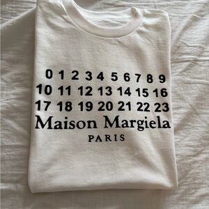 Maison Margiela White Graphic T-Shirt size medium